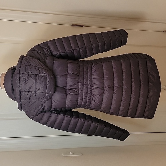 Michael Michael Kors Packable Down Coat, Size M, Steel / Charcoal Gray (Grey) - Picture 8 of 11